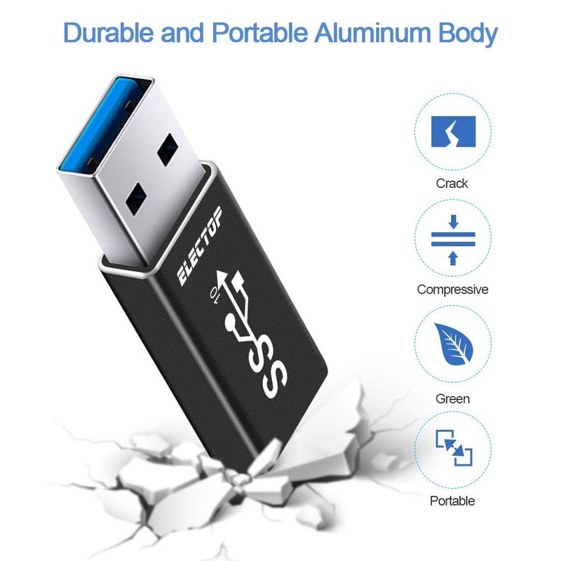 Double Sides 10gbps Usb 3.1 Gen 2 Male To Typec Female Adapter Support Both 10gb gallery