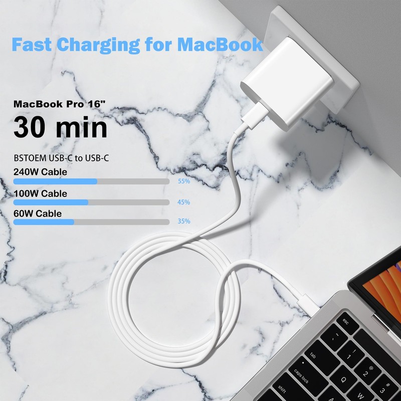 USB C to USB C Charging Cable for Apple 2Pack 6ft,Long Type C to C Fast Charg gallery