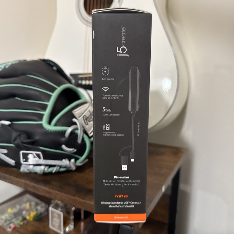 j5create Wireless Extender for USB Cameras / Microphones / Speakers - Black gallery