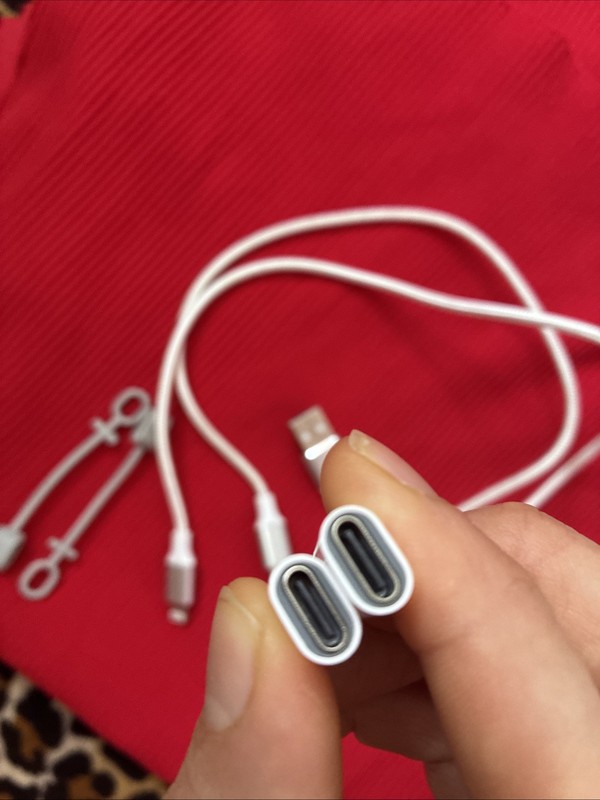 Set: 2 USB-C to Lightning Adapters & 2 USB-A to Lightning Cables For Apple gallery