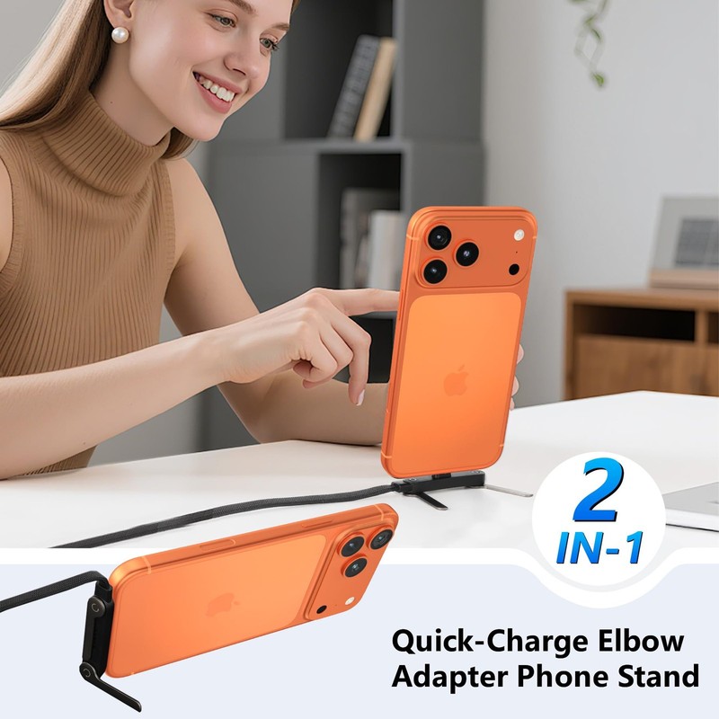 Foluu 2 in 1 Invisible Holder Charger Cable with Stand, 240w Super Fast 2 Pcs gallery
