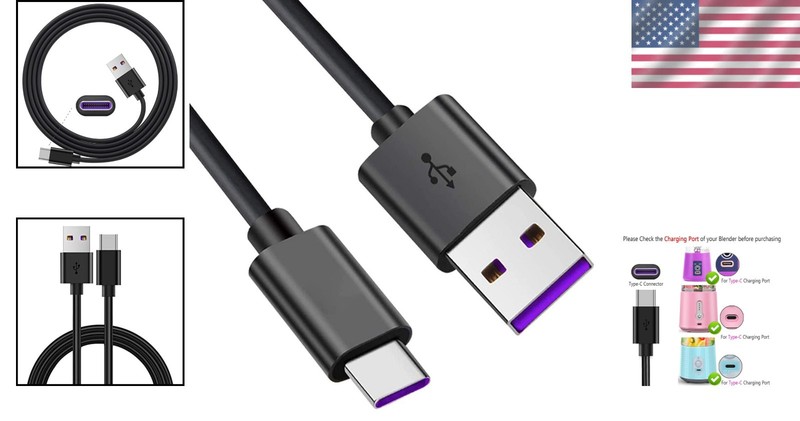 Fast Charging USB Cord for Portable Blenders - Compatible with PopBabies & More gallery
