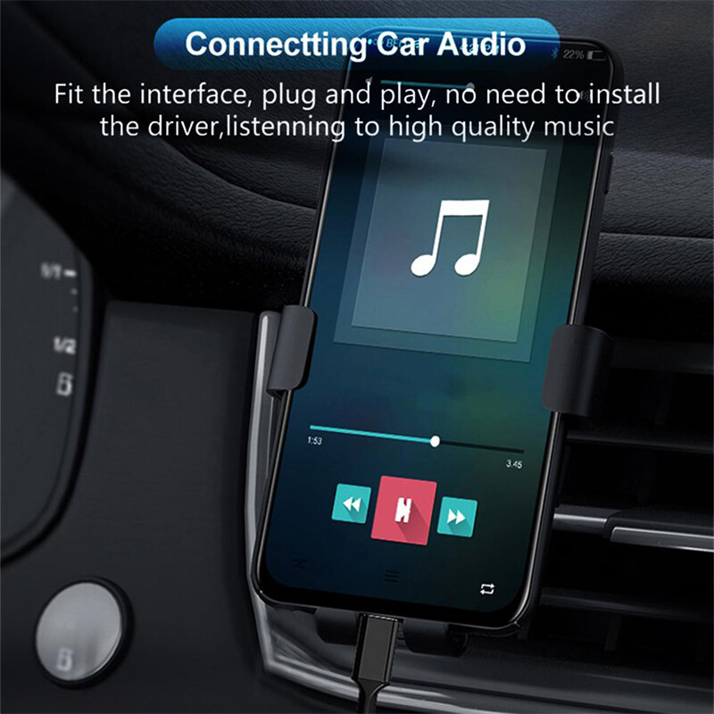 2PC For Samsung S23 S22 Ultra S20 S10 S9 Pin to 3.5mm AUX Audio Car Adapter Cord gallery