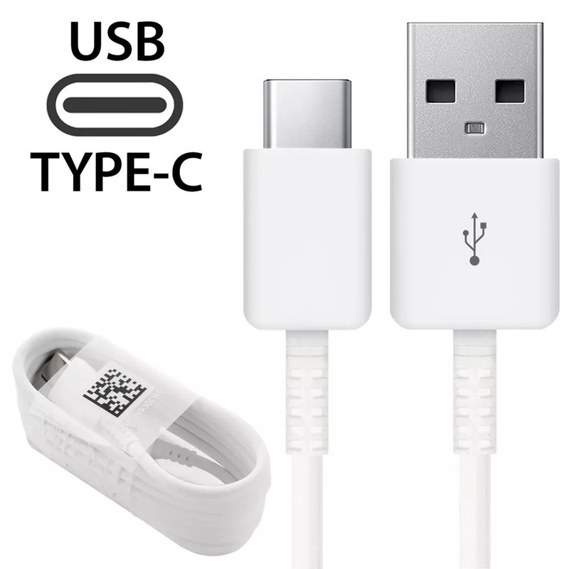 White 3ft USB Type C Cable Type C Cable Fast Charging Cord For Samsung S23 S24 gallery