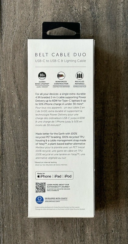 Native Union Belt Cable Duo, 4.9ft USB-C to USB-C Cable gallery