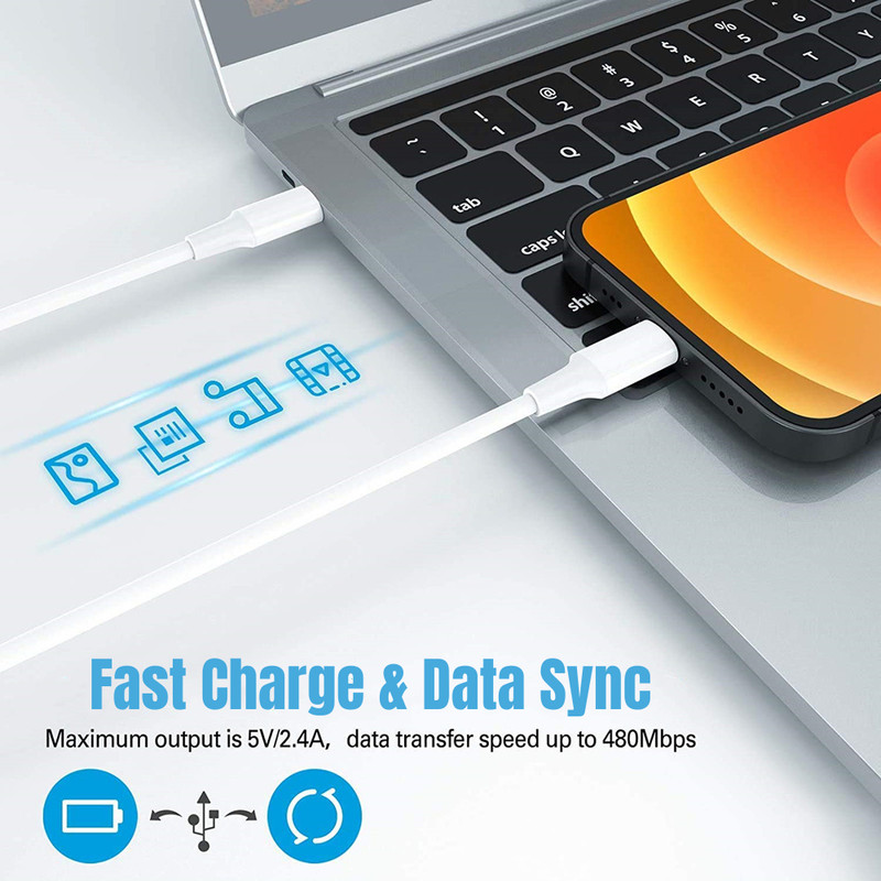 For iPhone 14 13 12 11 Pro XR 8 20W Fast Charger 20W USB C Adapter Type C Cable gallery