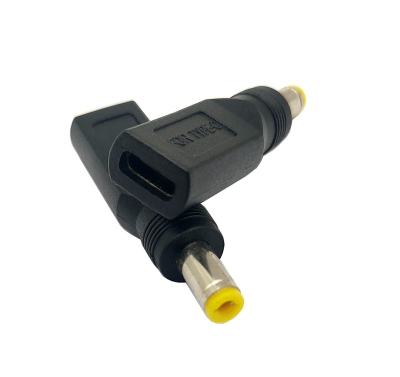 USB to DC Power Adapter, USB Female to DC 5.5x2.1mm 5V Connector Power Chargi...