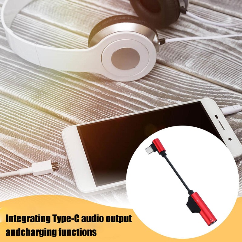 2-in-1 USB C To 3.5mm Headphone Jack Type-C Audio Adapters Converter Dongle gallery