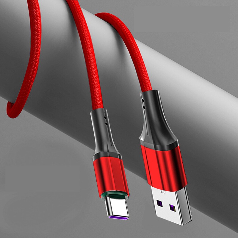 1/2M Nylon Braided USB Type C Charging Cable 3A Fast Charger Long Lead Data Sync gallery