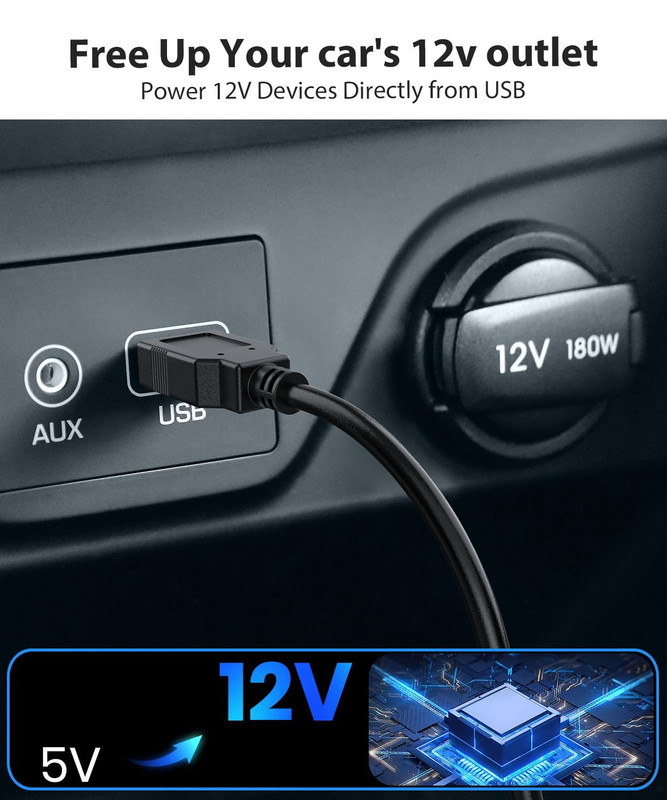 USB Boost Cable Wireless Backup Camera 8Pin Display Power Connector Solar 5B Pro gallery