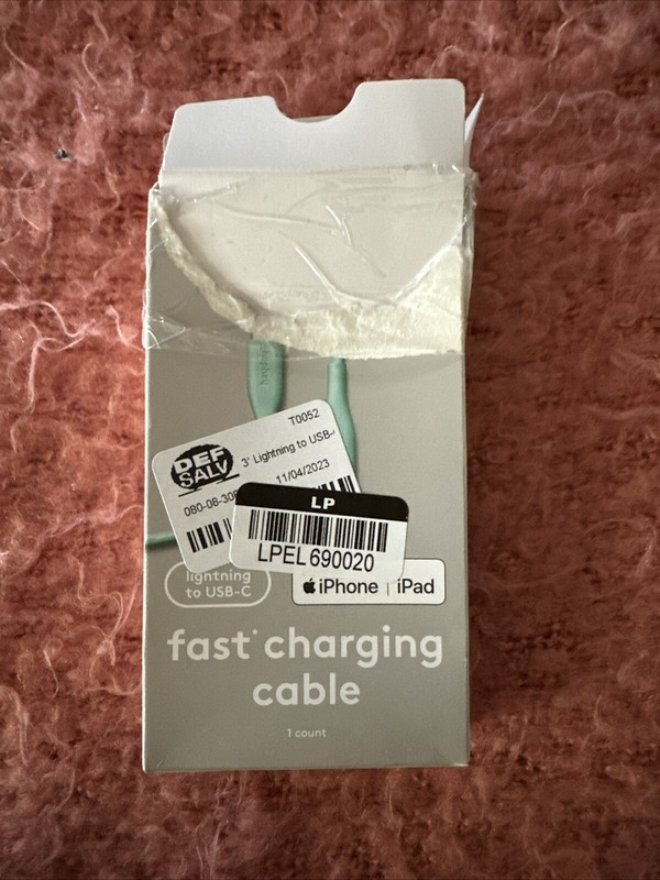 3' USB-C Cable - heyday blue iPhone iPad gallery