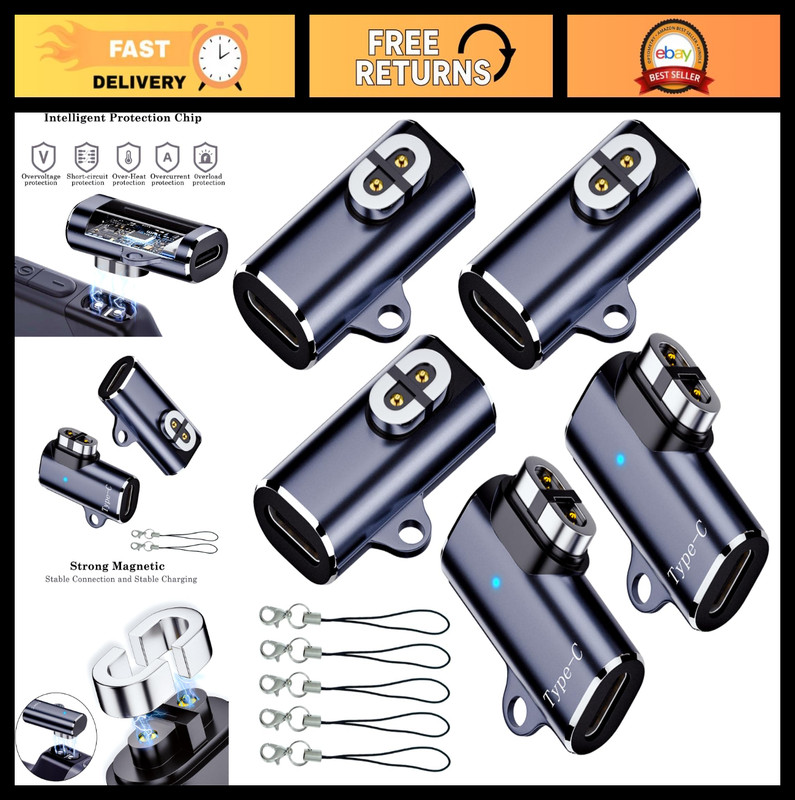 5-Pack USB C Charging Adapter for Aftershokz Aeropex, OpenRun Pro/Air/Mini, Open
