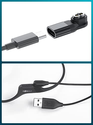 USB C Charging Cable & Adapter for Aftershokz Headphones - 4-Pack, Compatible wi gallery