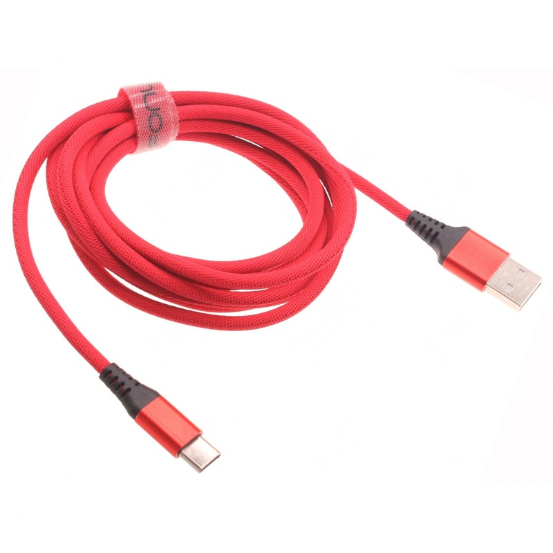 RED 6FT LONG USB-C CABLE TYPE-C FAST CHARGER CORD POWER WIRE for PHONES TABLETS