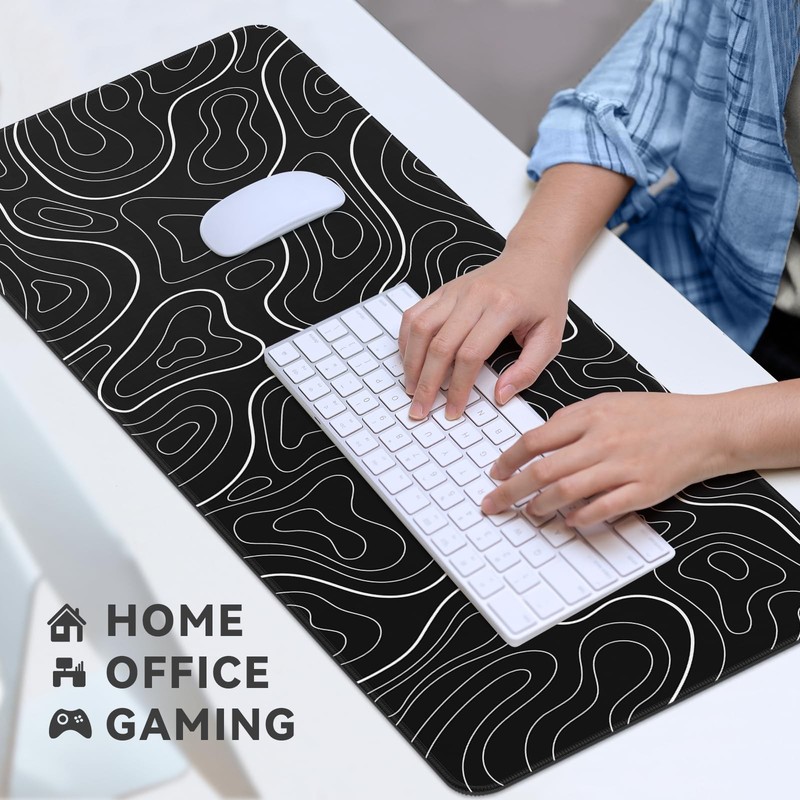 Gaming Mouse Pad Big Mousepad with Non-Slip Rubber Base, 31.5 x 11.8 in XL La... gallery