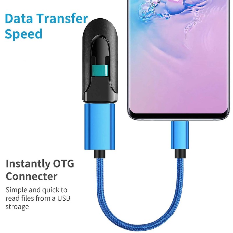 USB-C Type C Male to USB 3.0 Type A Female OTG Adapter Converter Cable Cord gallery