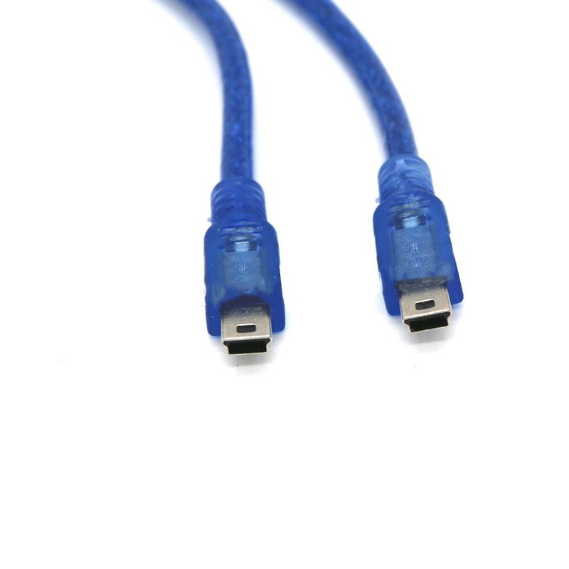 Mini T-Shaped USB Dual-Head Cable for Car MP3 Navigation-Male to Male Data Line