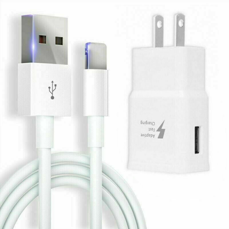 Fast Charger Charging Cable Wall Adapter Data Sync For Type-C/Micro-USB/iPhone