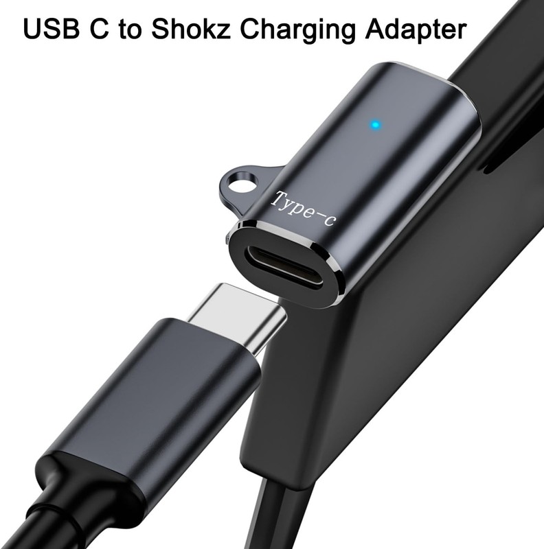 2 Pack USB C Magnetic Charger Adapter Compatible with Shokz OpenRun Aeropex NEW gallery