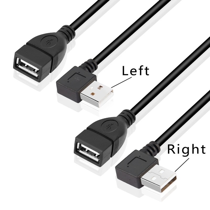 PNGKNYOCN USB Cable with On/Off Switch,2 Pack 3FT 90 Degree Left & Right Angl... gallery