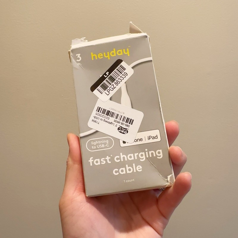 Heyday - Lightn To USB-C iPhone Fast Charging Cable 3ft For Apple iPhone iPad gallery