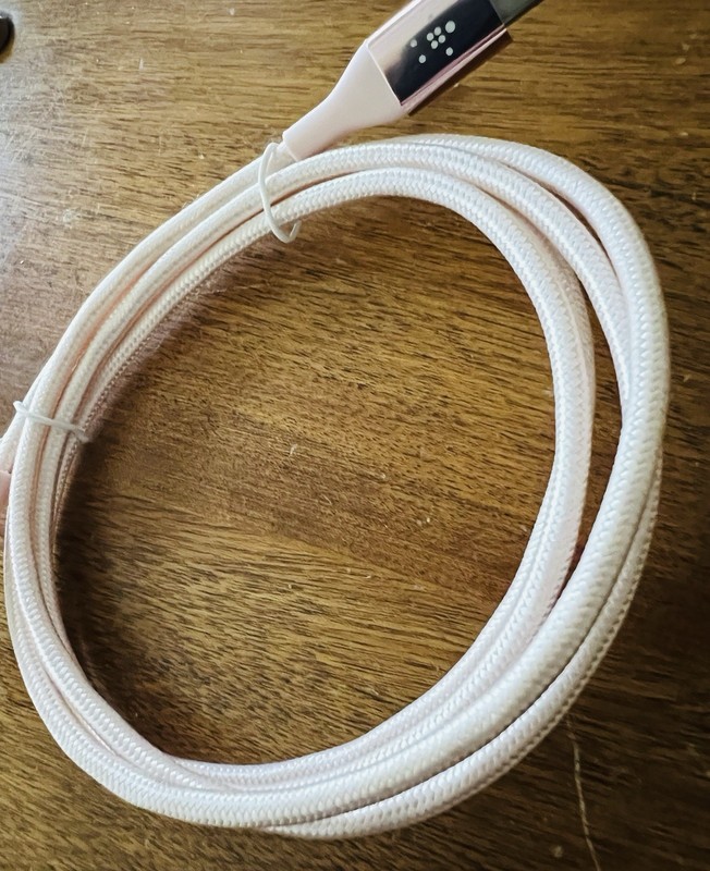 Pink Belkin BoostCharge Braided USB-C to USB-C Cable 4ft. gallery