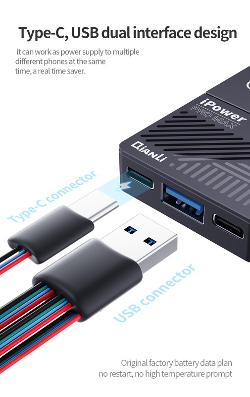 QianLi 7th ToolPlus iPower Pro Max Line DC Power Control Test Cable for iPhone gallery
