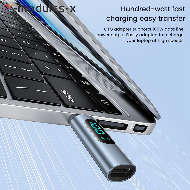 LED Display PD 100W USB C to Type C Adapter Type-C Male to Female Converter gallery