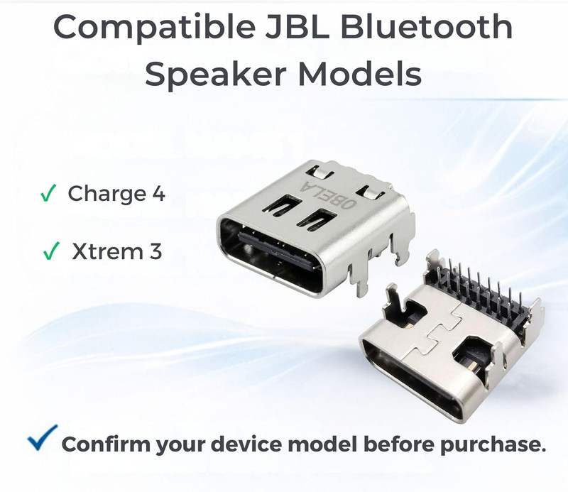 Replacement Type-C USB Charging Port for JBL Charge 4 and Xtreme 3 Bluetooth Spe gallery