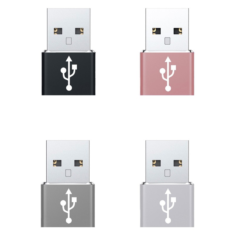 USB C Female to USB A Male Adapter – 4 Pack Sync & Charge Cable Power Converter gallery
