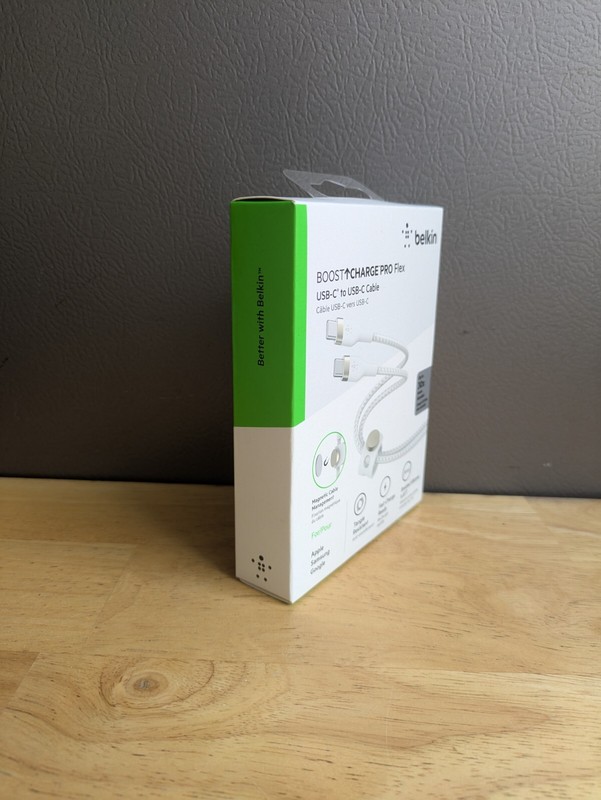 Belkin BOOST CHARGE PRO Flex USB-C to USB-C Cable 6.6 ft. White - Sealed gallery
