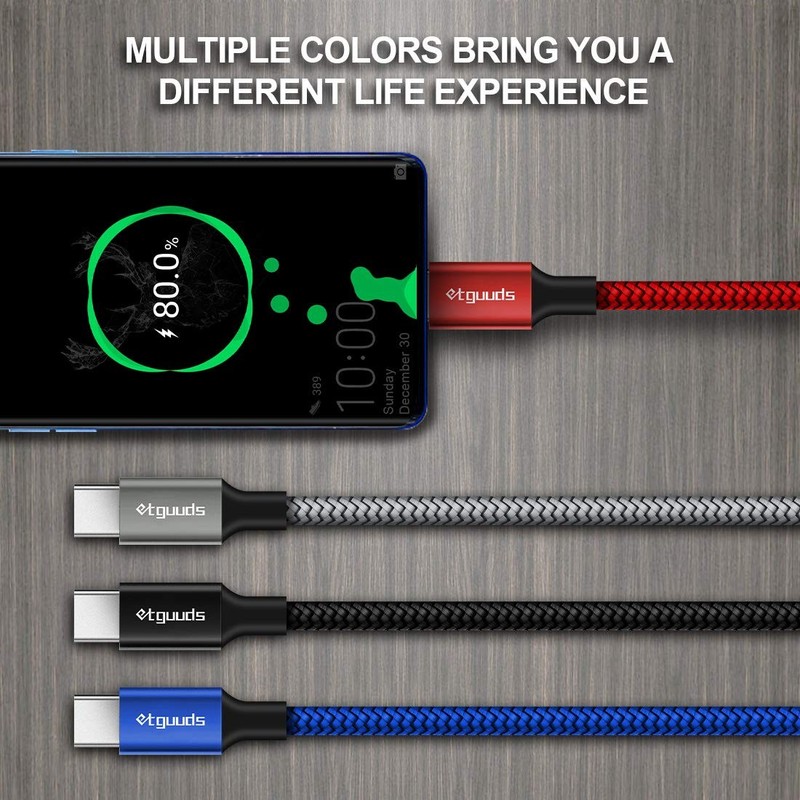 [4-Pack, 1ft] Short USB Type C Cable 4.2A Fast Charging, USB A to USB C Cable... gallery