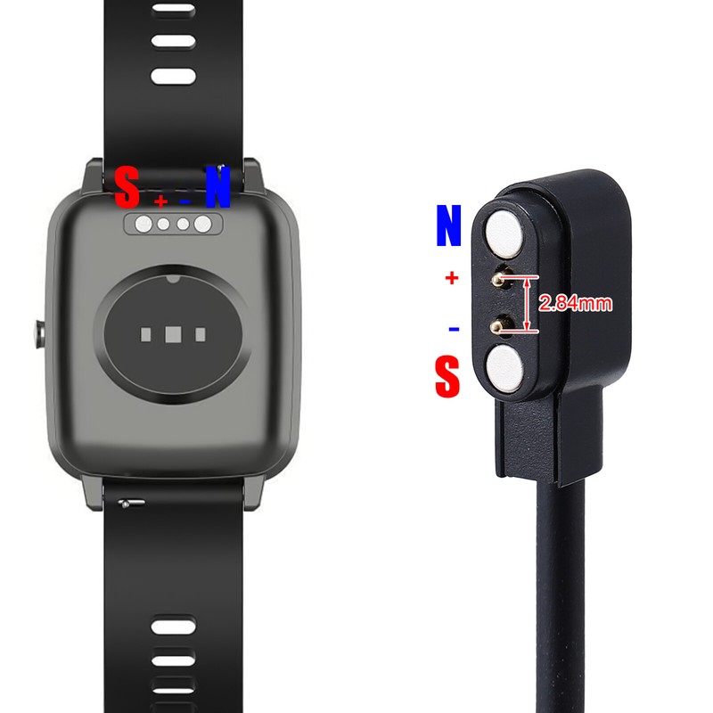 2-pin Universal USB Data Charging Cable Magnetic For Smart Watch Charger 2.84mm gallery