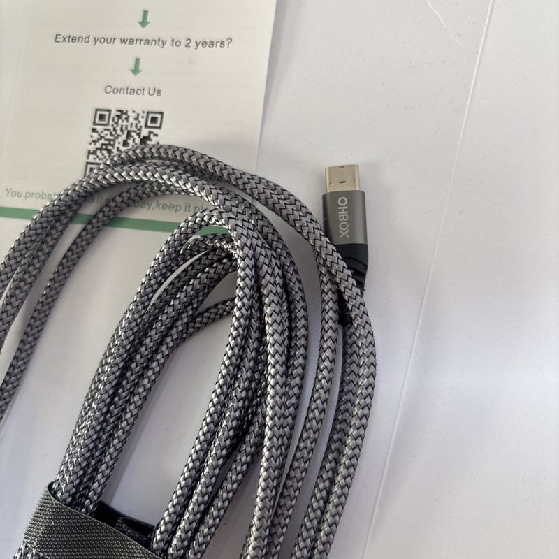 ohbox USB C to Lightning Cable 6FT 2Pack MFi Certified USBC iPhone 6FT, Grey gallery
