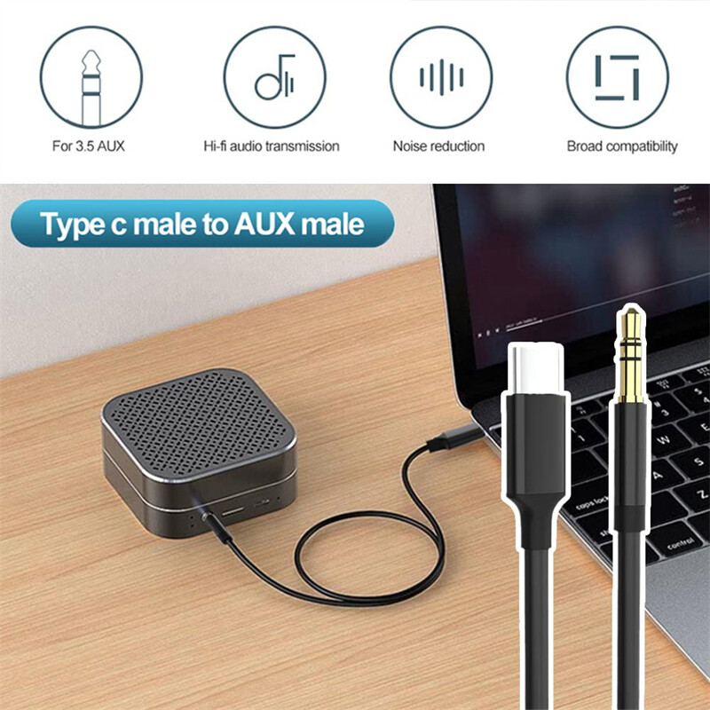 2 PCS For Samsung S26 S25 S24 S23 USB-C to 3.5mm Aux Cable Audio Cord Car Stereo gallery
