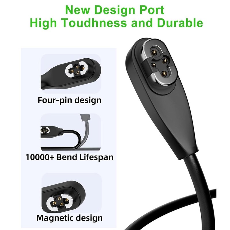 Shokz Openswim Pro S710 2-Pack Magnetic Charging Cable Type-C to 4Pin 3.3 Ft gallery