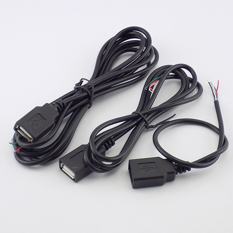 USB 2.0 A Female Male Jack Power Supply Extension Cable 2/4 Pin Data Line gallery