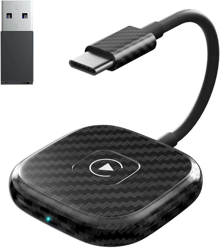 Wireless CarPlay Adapter Plug & Play Converts Wired CarPlay to Wireless Works