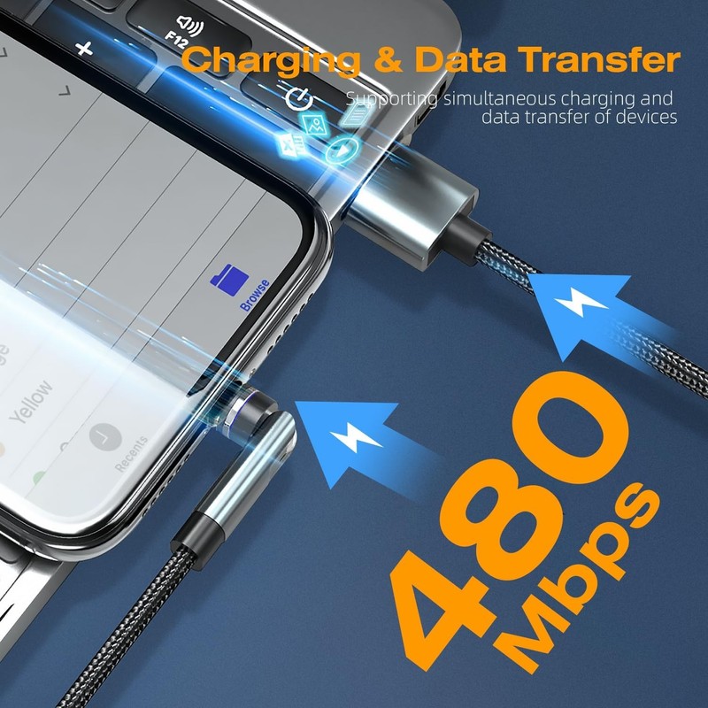 7-Pin Magnetic Charging Cable 360° Rotating 3 in 1 Magnetic Phone Charger, 3A C gallery