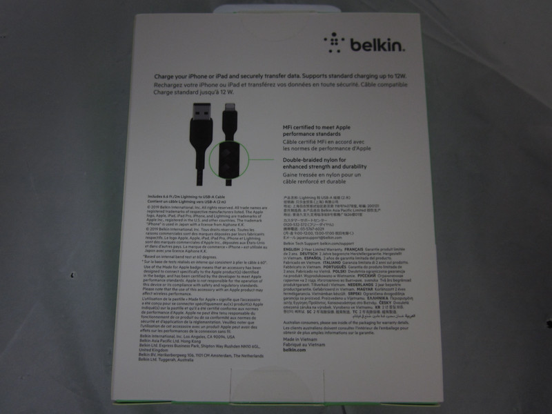 Original Belkin BOOST CHARGE MFi-Certified Lightning to USB-A 2M / 6.6 FT Cable gallery