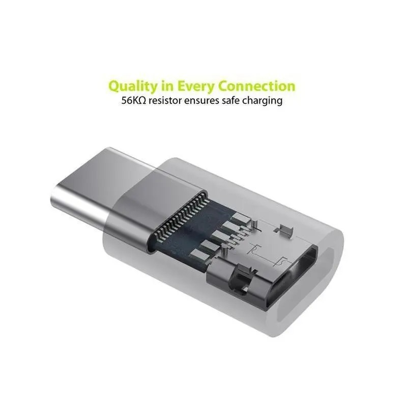 Type-C Adapter Micro USB Female To USB C Male Connector Data Sync Fast Charging gallery