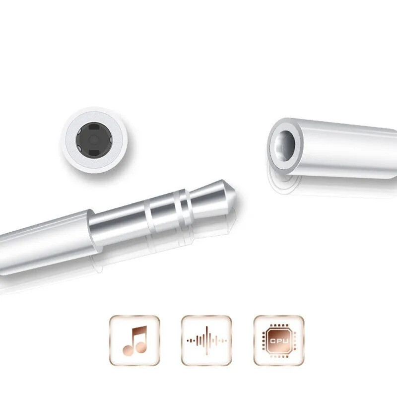 Audio Headphone Jack Adapter 3.5Mm For iPhone 17/16/15/14/13/12/11/X/8/7/6 gallery