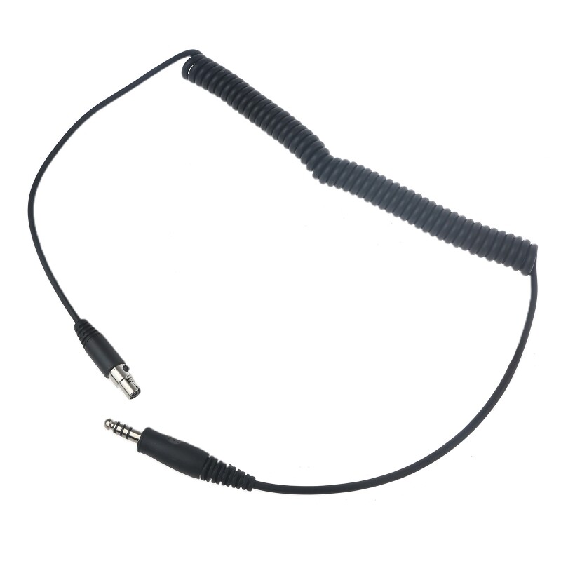 Aviation Headset Aux Cable U174 Plug to Mini XLR5 Jack Adapter Easy to Use gallery
