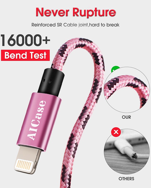 Braided Fast Charger USB Charging Cable for iPhone 14 13 12 11 Pro Max XR 8 7 6s gallery