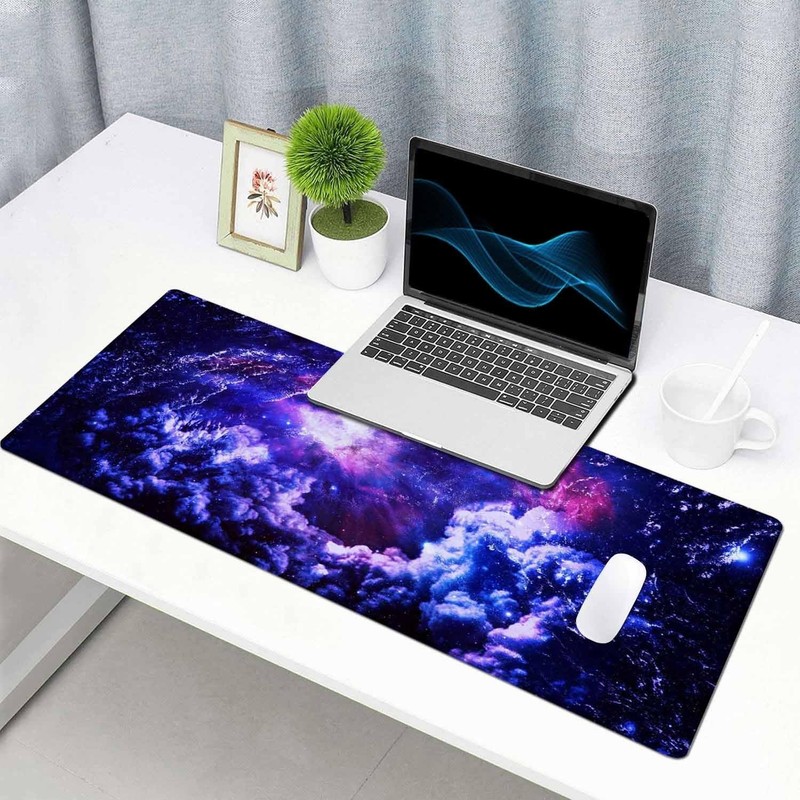 Large Extended Gaming Mouse Pad with Stitched Edges, Non-Slip Rubber Base Mou... gallery