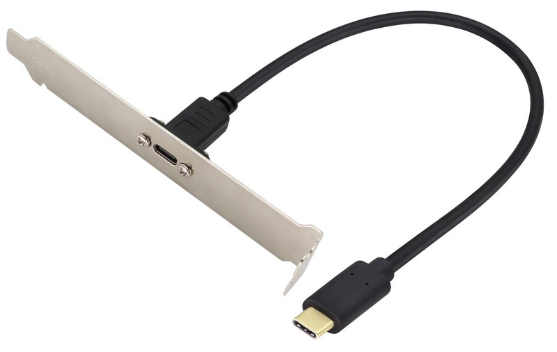 USB Type C Panel Mount Adapter Cable USB-C 3.1 Gen2 Male to USB C Female 0.3M gallery