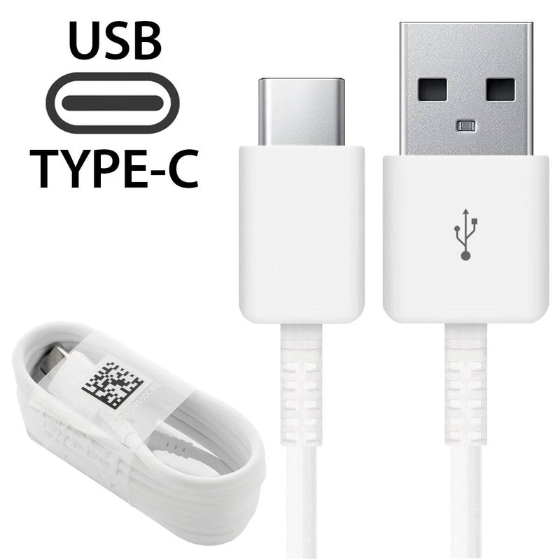 Universal 3ft USB C Type-C Charger Cable For Samsung Android Phone Black/White gallery