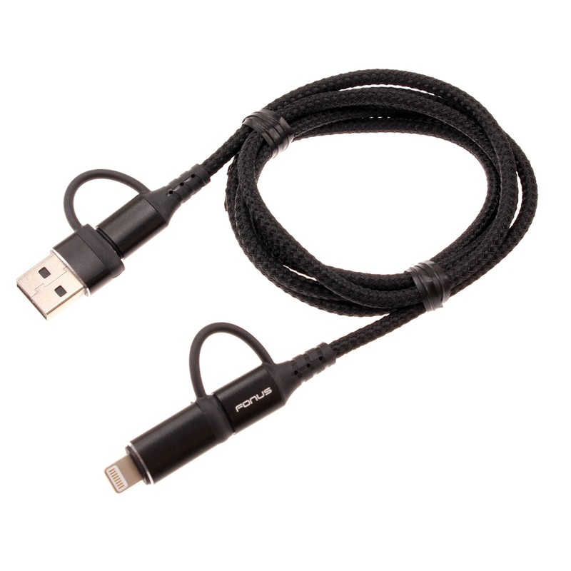 Fast Charger 4-in-1 USB-C Cable Power Cord [Type-C, iPhone for Smartphones