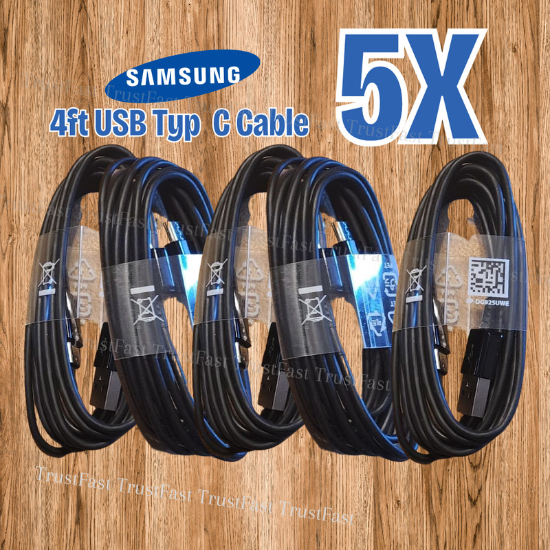 5PCS Lot USB C Fast Charger Cable Data Type C Cord For Samsung Android Universal