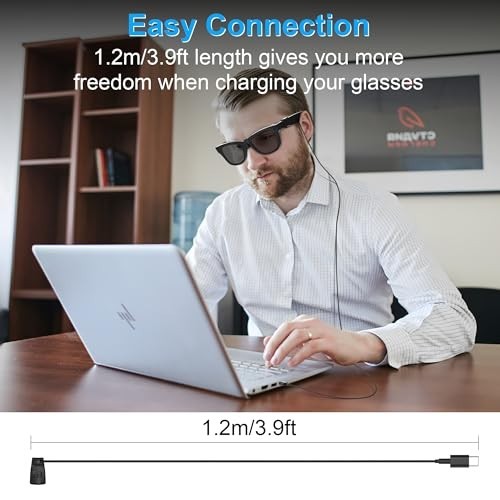 3.9ft Type-C Charging Cable for Ray-Ban & Oakley Meta Accessories, Travel Ready gallery